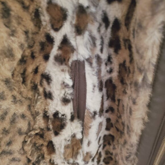 Dennis Basso Reversible Faux Fur/ Faux Suede Coat - Picture 7 of 9